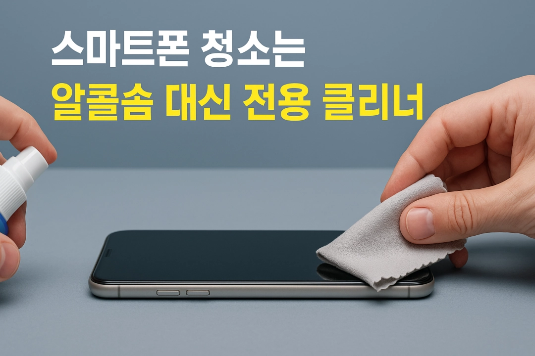 아직도 알콜솜 쓰시나요? 스마트폰 전용 클리너가 진짜 해답입니다