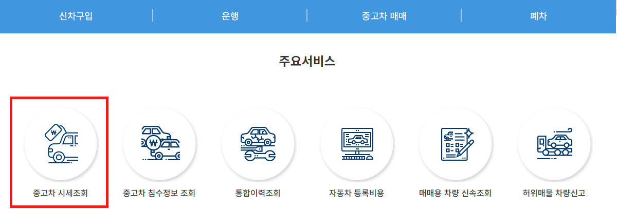 중고차 시세 확인 이미지1