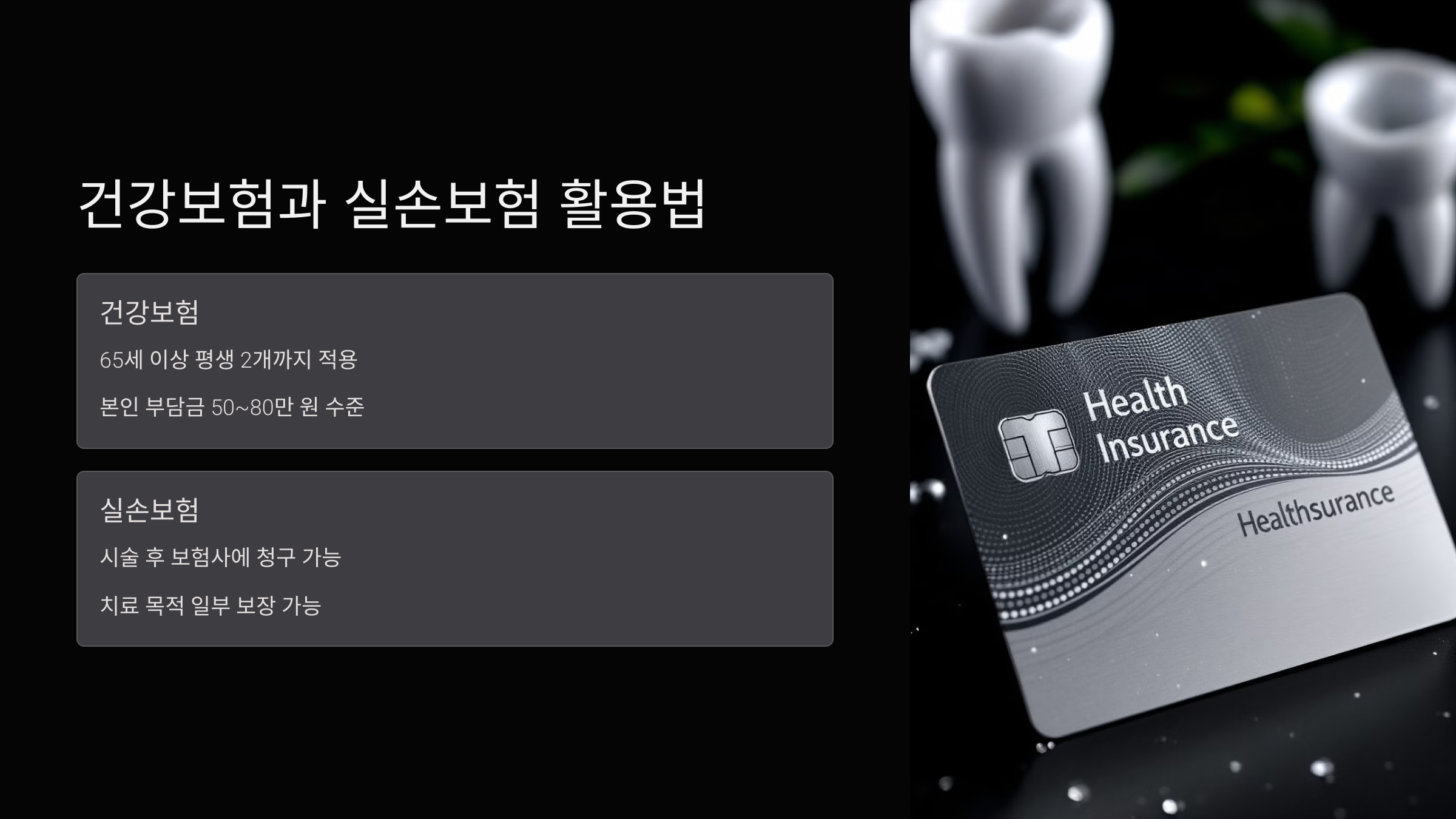 건강보험과 실손 보험 활용법