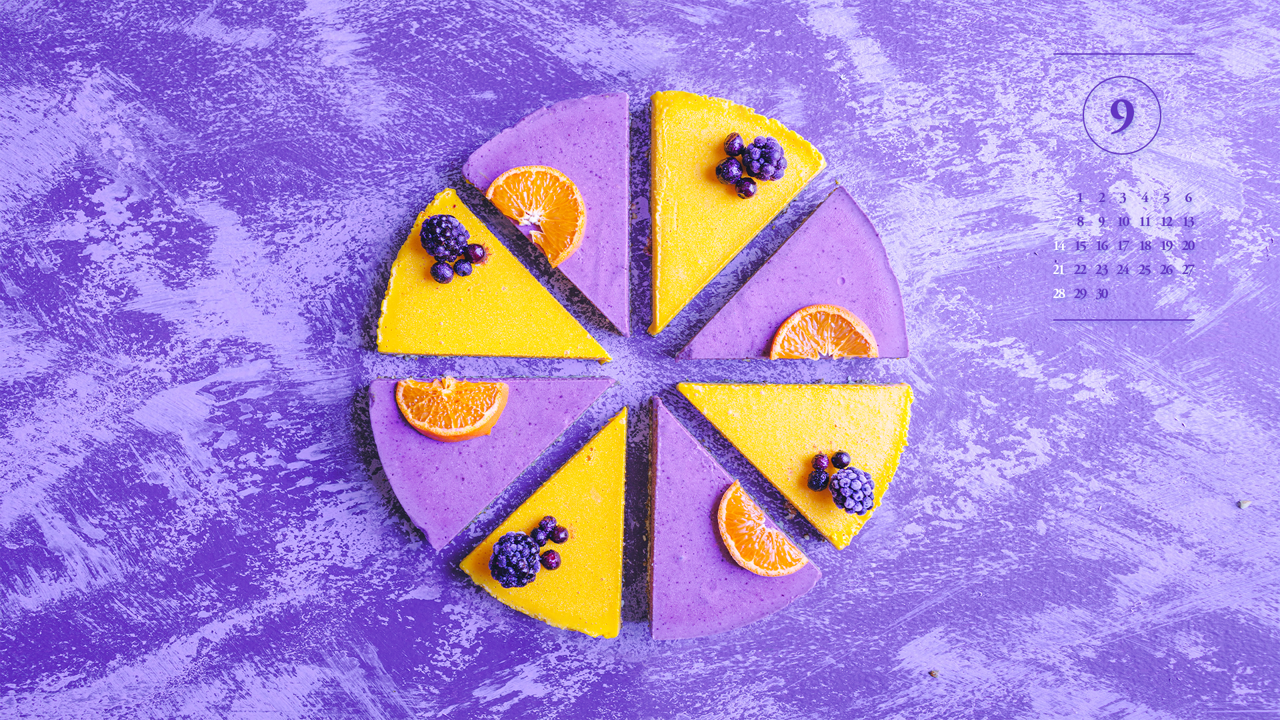 04 보라색 케이크 A - 2025년9월 노트북배경화면