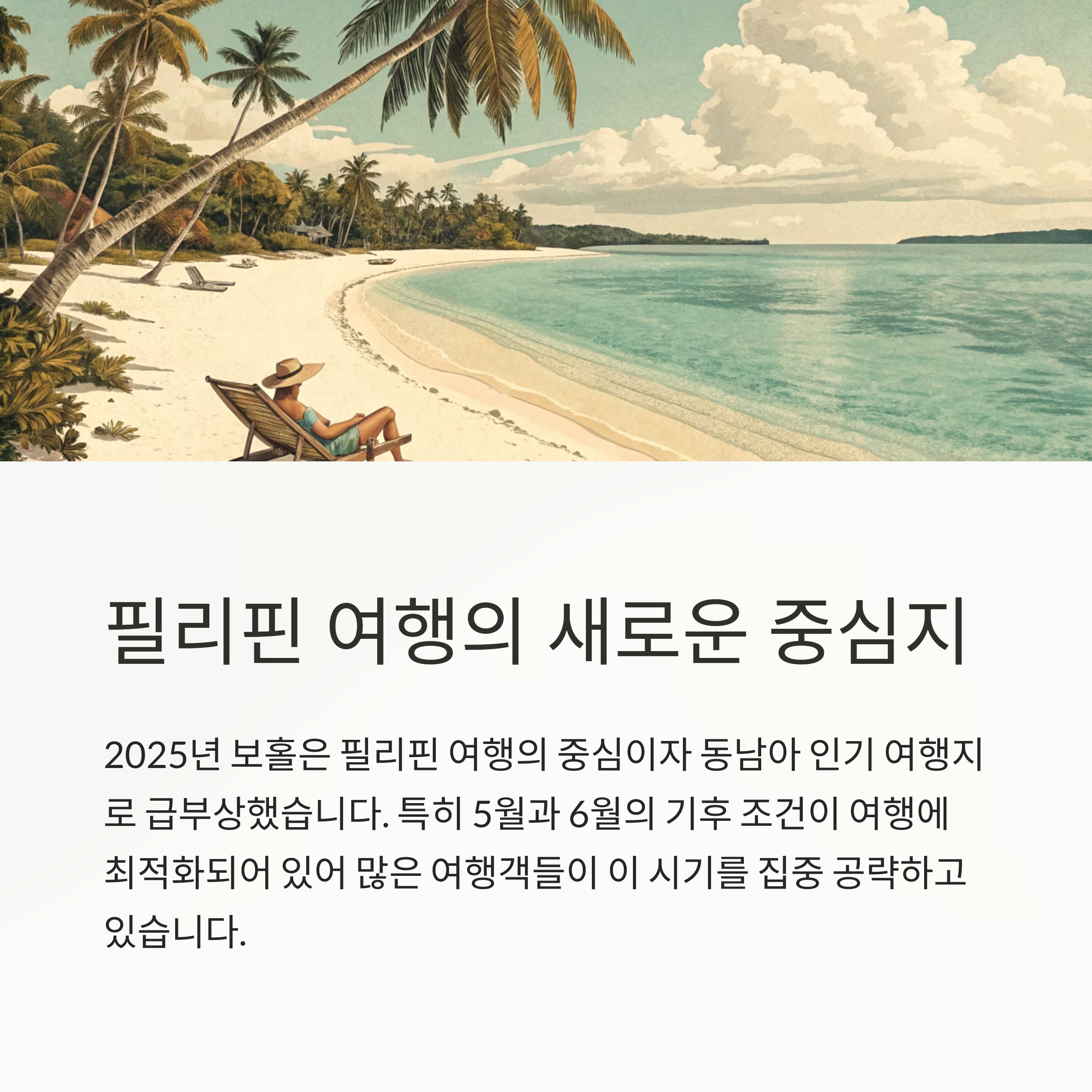 필리핀 여행의 새로운 중심지