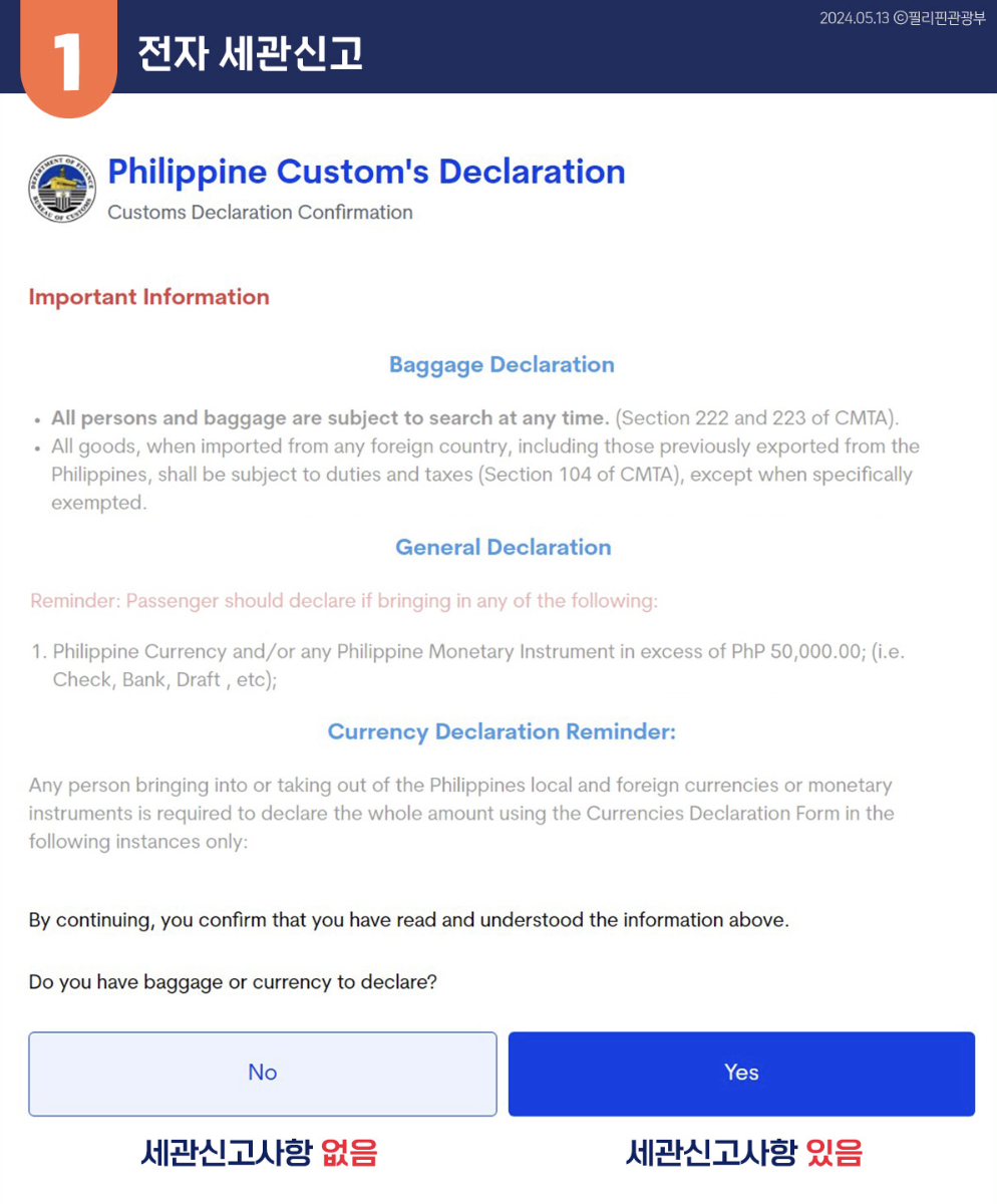 이트래블 전자세관 신고 1