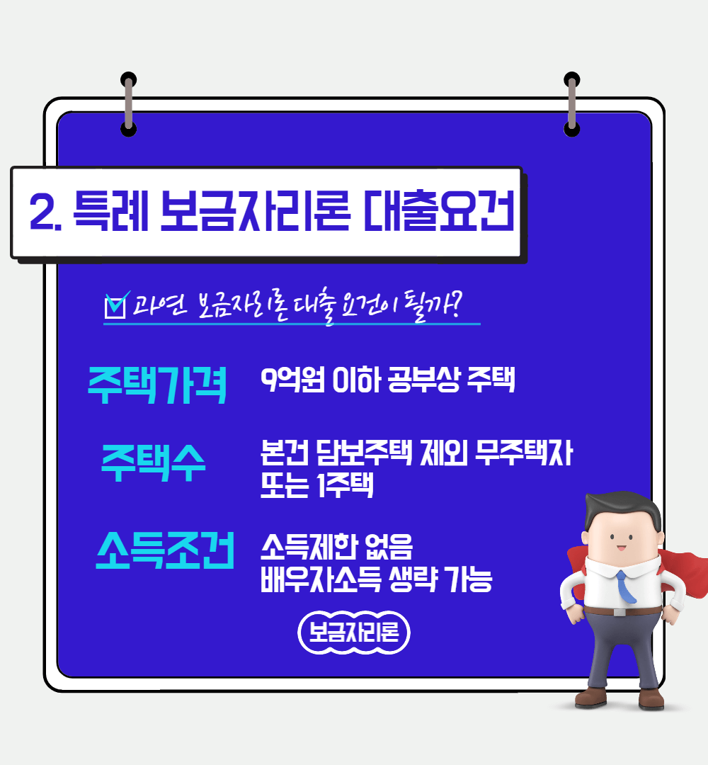 특례보금자리론-대출요건