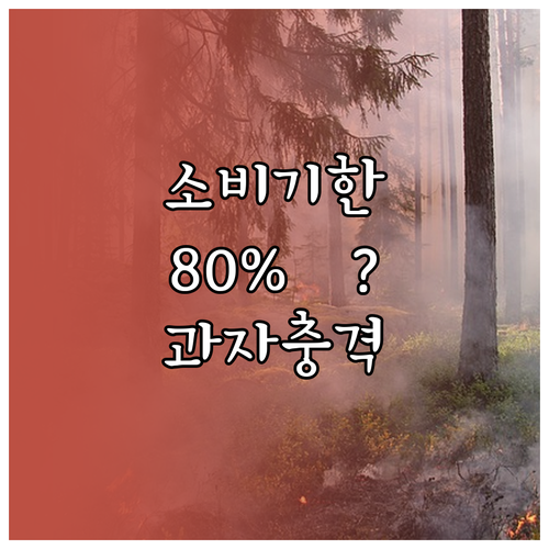 식품별 소비기한 연장 효과, 과자 8..
