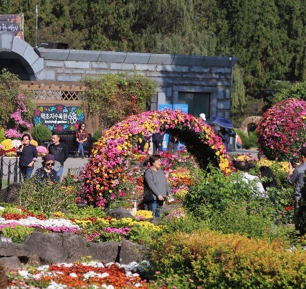 벽초지 수목원 가을꽃 국화축제에는 동양과 서양의 모습을 모두 볼 수 있는 수목원입니다