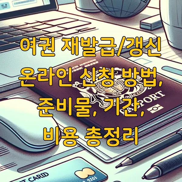여권 재발급/갱신 온라인 신청 방법, 준비물, 기간, 비용 총정리