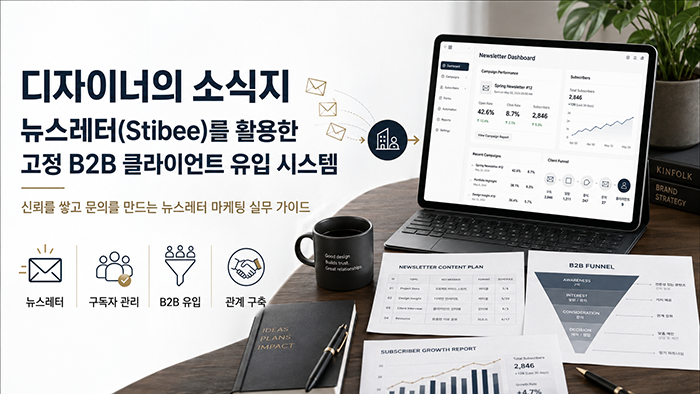 디자이너의 소식지: 뉴스레터(Stibee)를 활용한 고정 B2B 클라이언트 유입 시스템