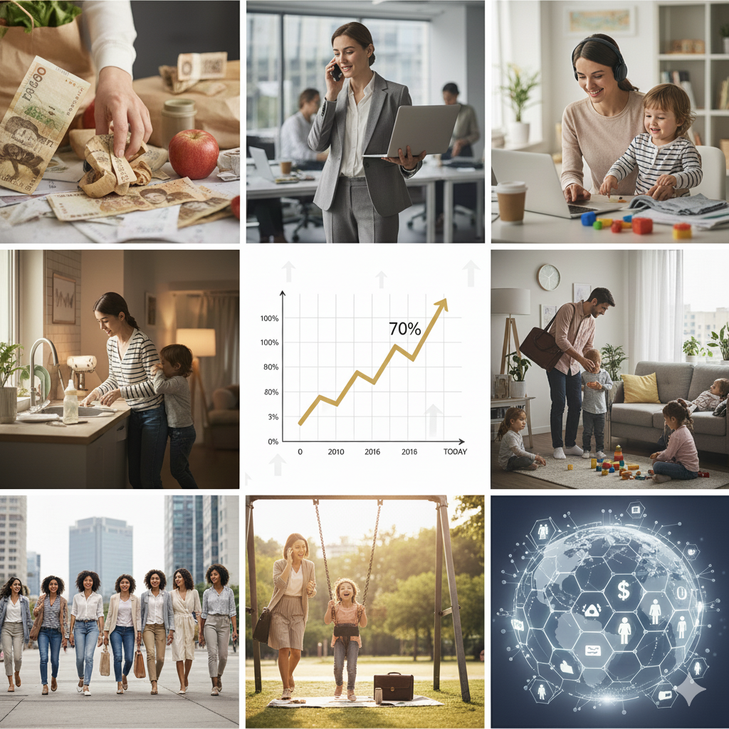 고물가 시대, 워킹맘 급증! 기혼 여성 고용률 70% 첫 돌파한 이유