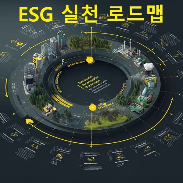 ESG 실천 전략을 요약한 체크리스트 형태 로드맵