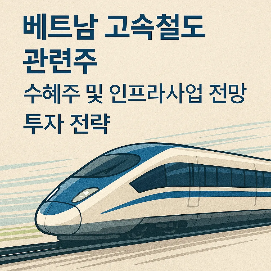 베트남 고속철도 관련주, 수혜주 및 인프라사업 전망, 투자 전략