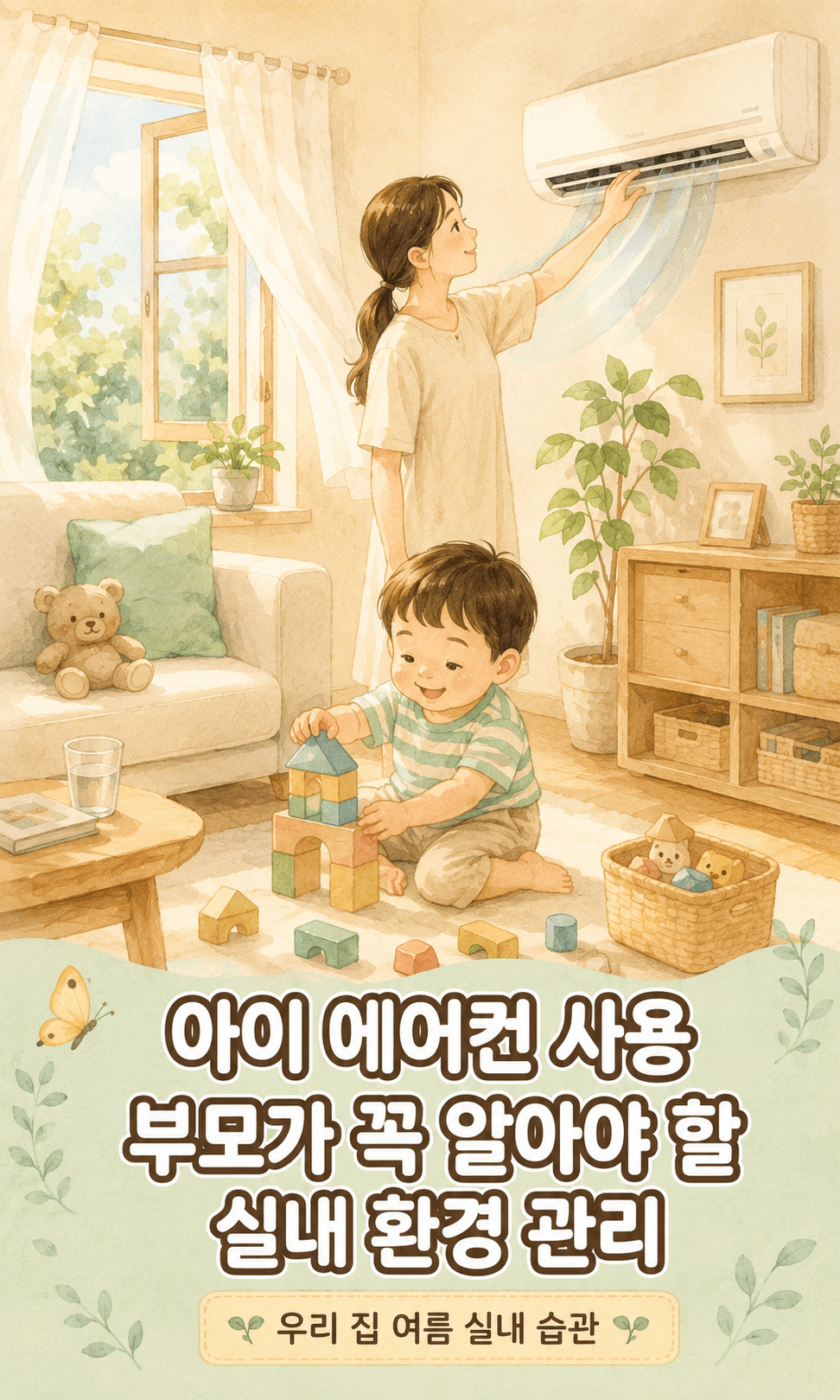 아이 에어컨 사용, 부모가 꼭 알아야 할 실내 환경 관리