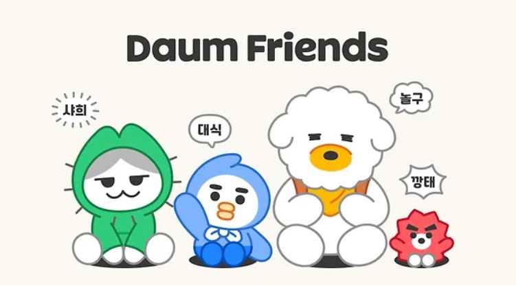 다음프렌즈 캐릭터 ❘ 샤희 대식 놀구 깡태 인스타