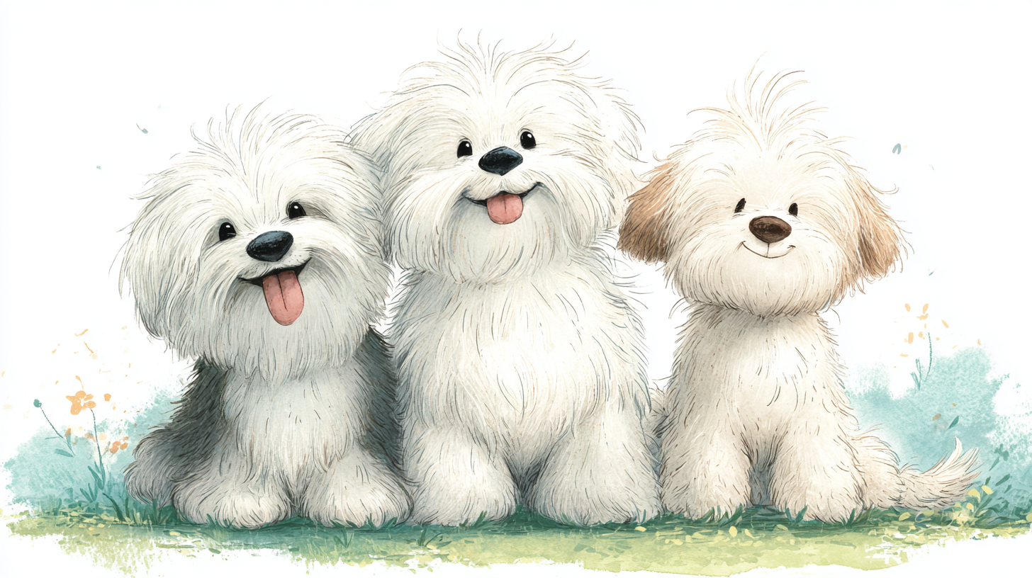 말티즈, 비숑 프리제, 꼬똥 드 툴레아 차이