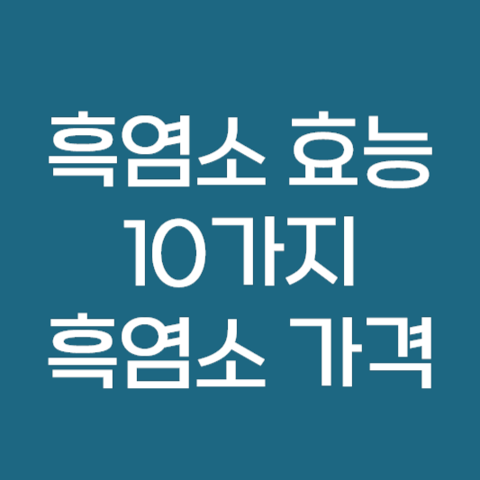 흑염소 효능 10가지 흑염소 가격