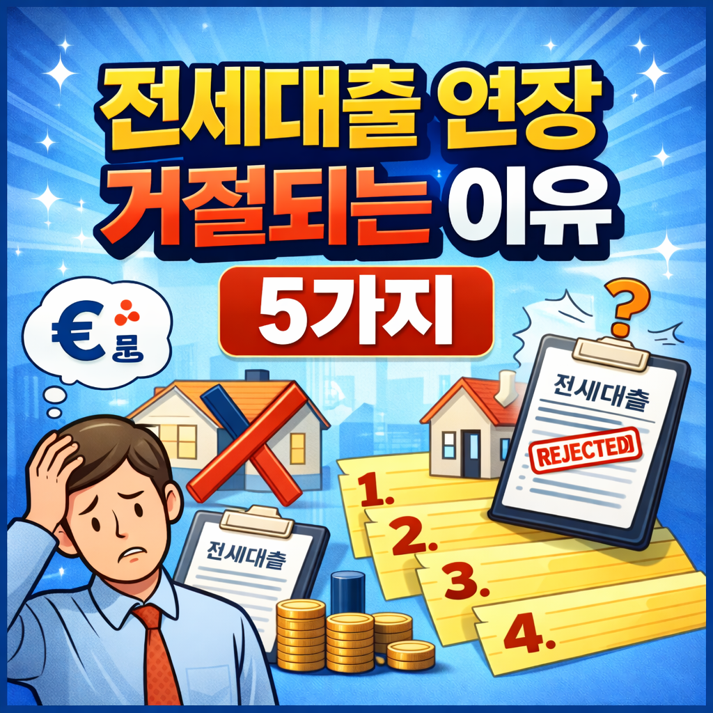 전세대출 연장 거절 이유