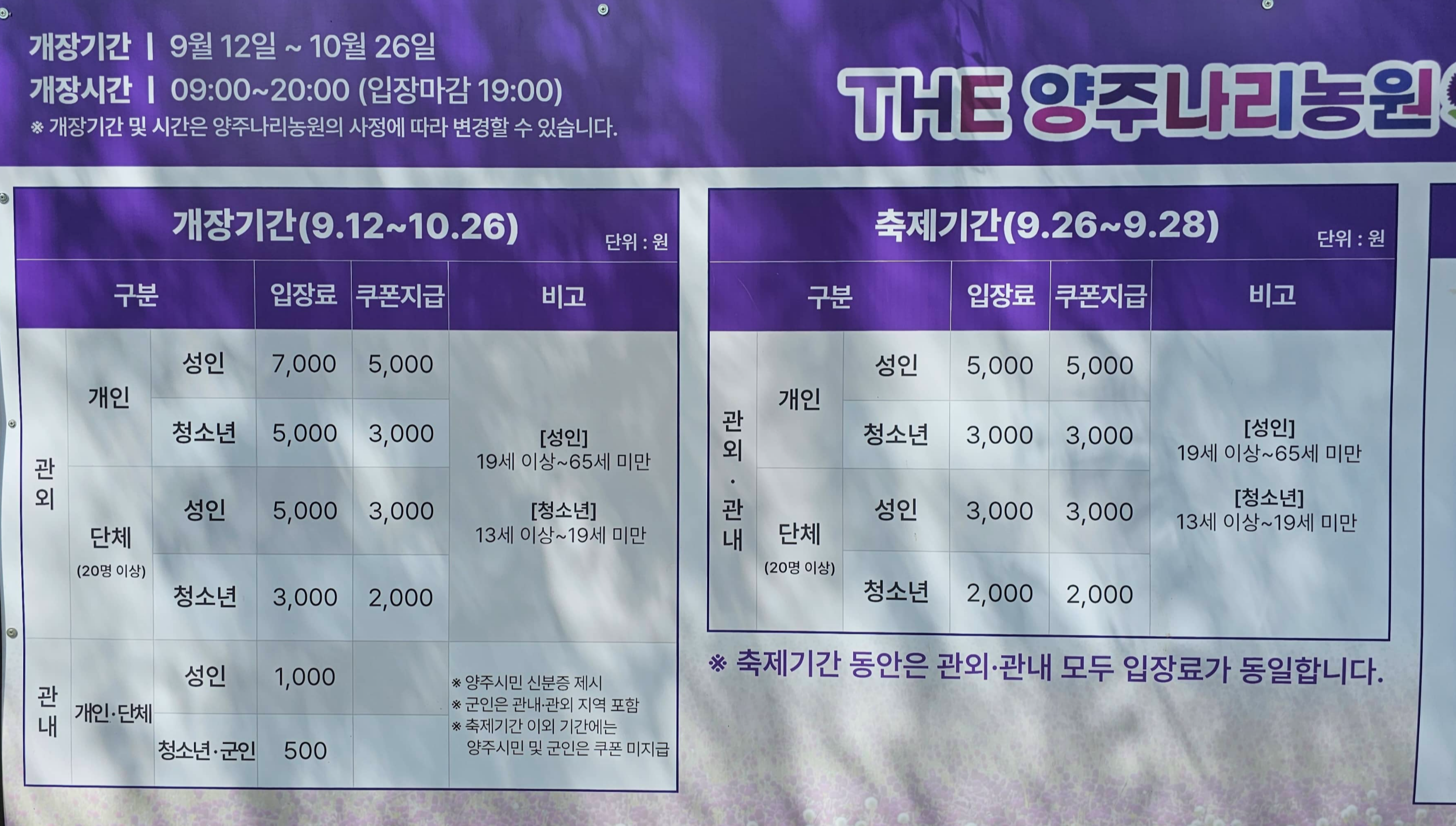 양주 천만송이 천일홍 축제-양주 나리공원