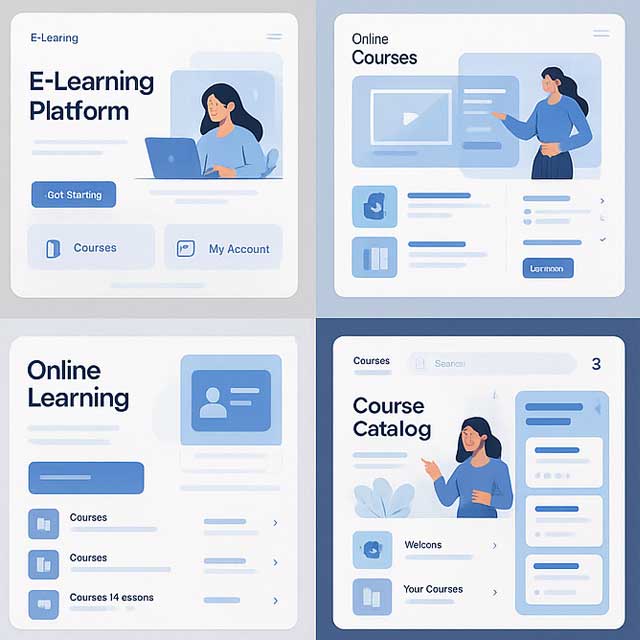 e러닝 UI 디자인