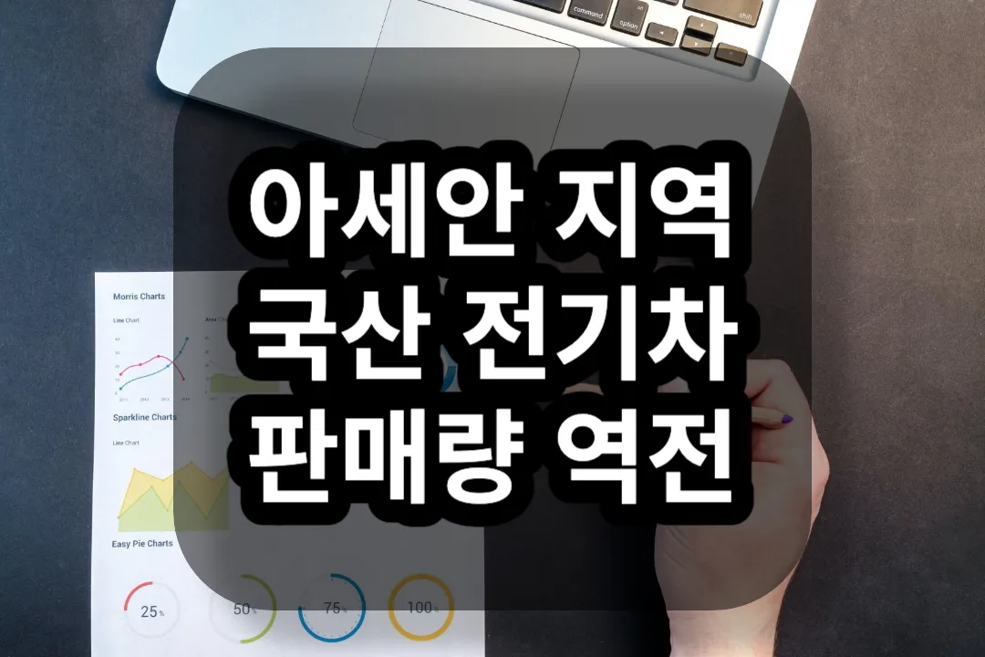 아세안 지역 국산 전기차 판매량 역전