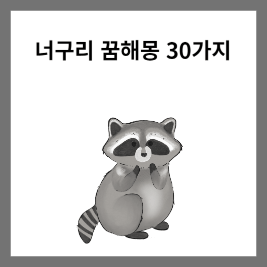 너구리 꿈해몽