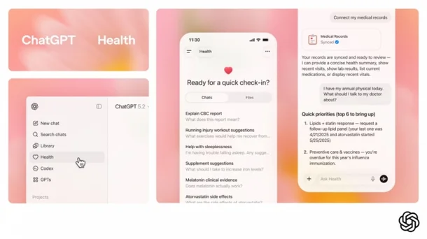 오픈AI, 건강관리 돕는 &lsquo;챗GPT 건강&rsquo; 출시 (=오픈AI)