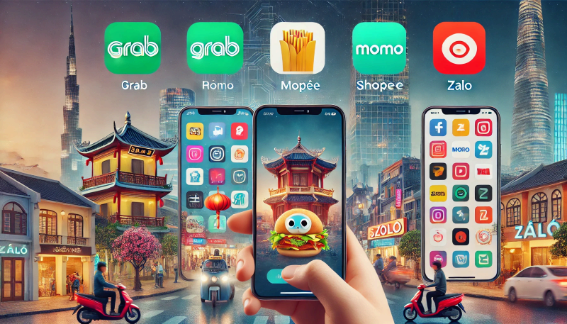 베트남 장기 거주자를 위한 필수 어플 Grab,MoMo, Shopee