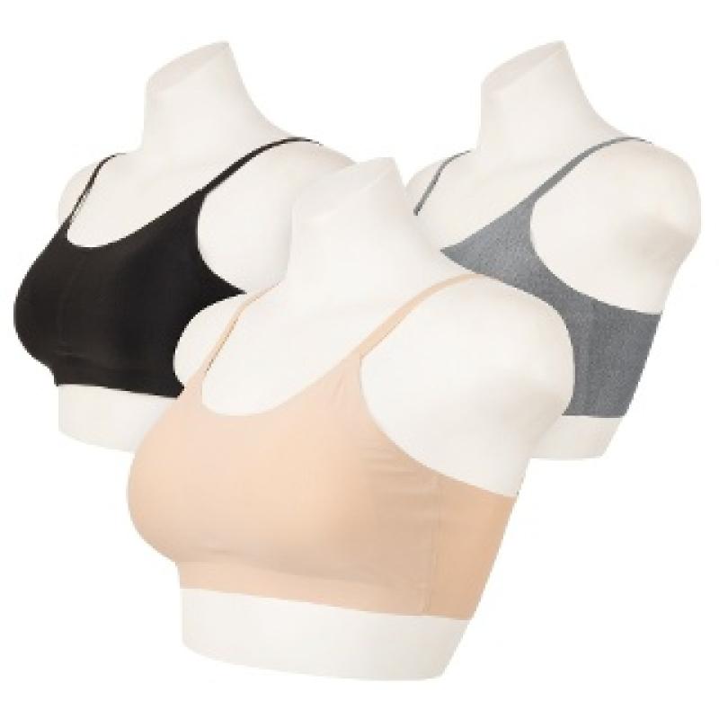 고아라 쿨 냉감 여성 노와이어 심리스 스포츠 브라 GB5591