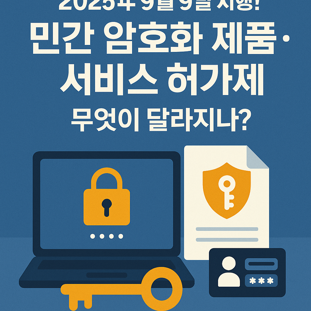 민간 암호화 제품&middot;서비스 허가제
