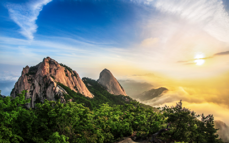 북한산 등산코스 지도