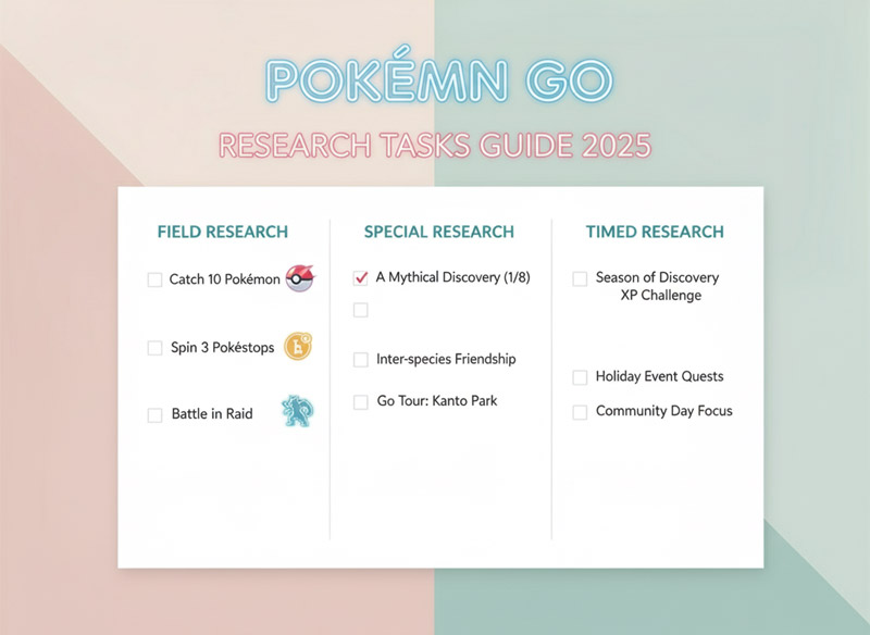 포켓몬고 리서치 태스크