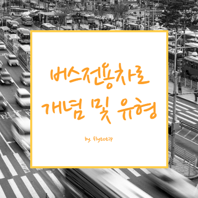 버스전용차로 개념 및 유형