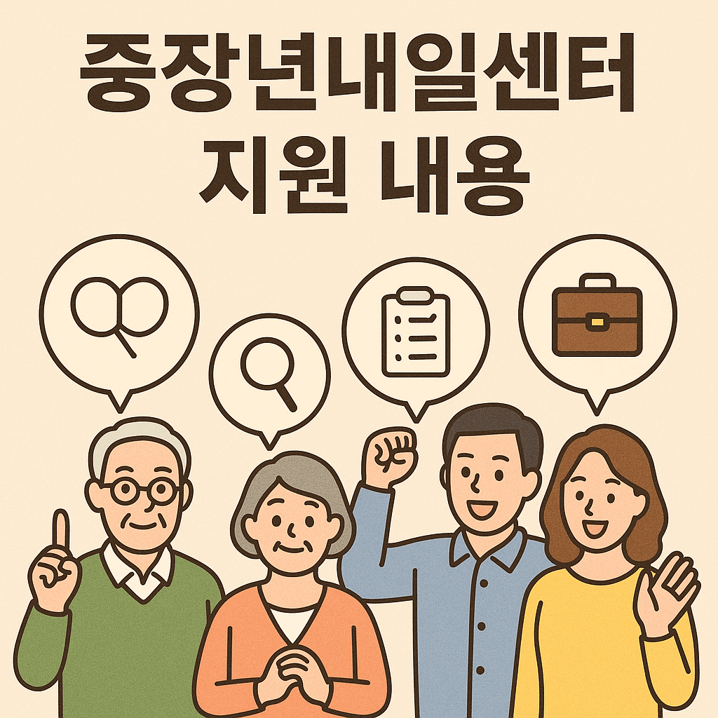 중장년내일센터 지원 내용