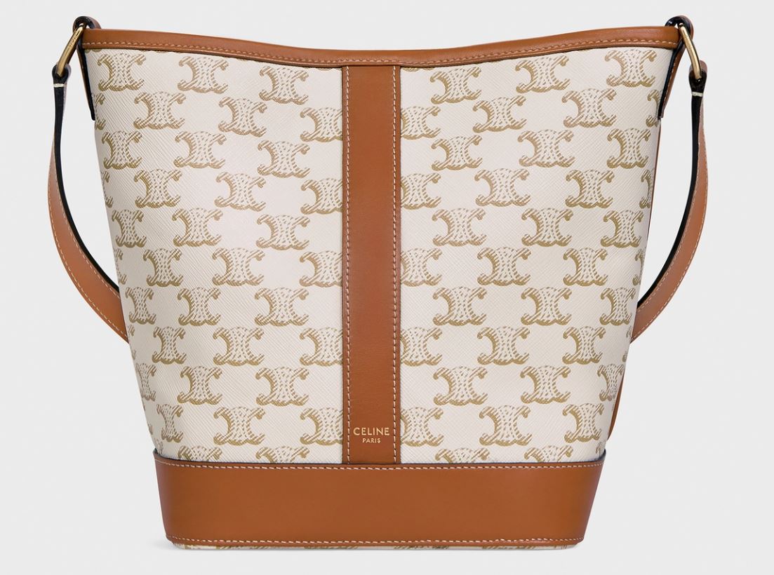 셀리느 트리오페 화이트 버킷백