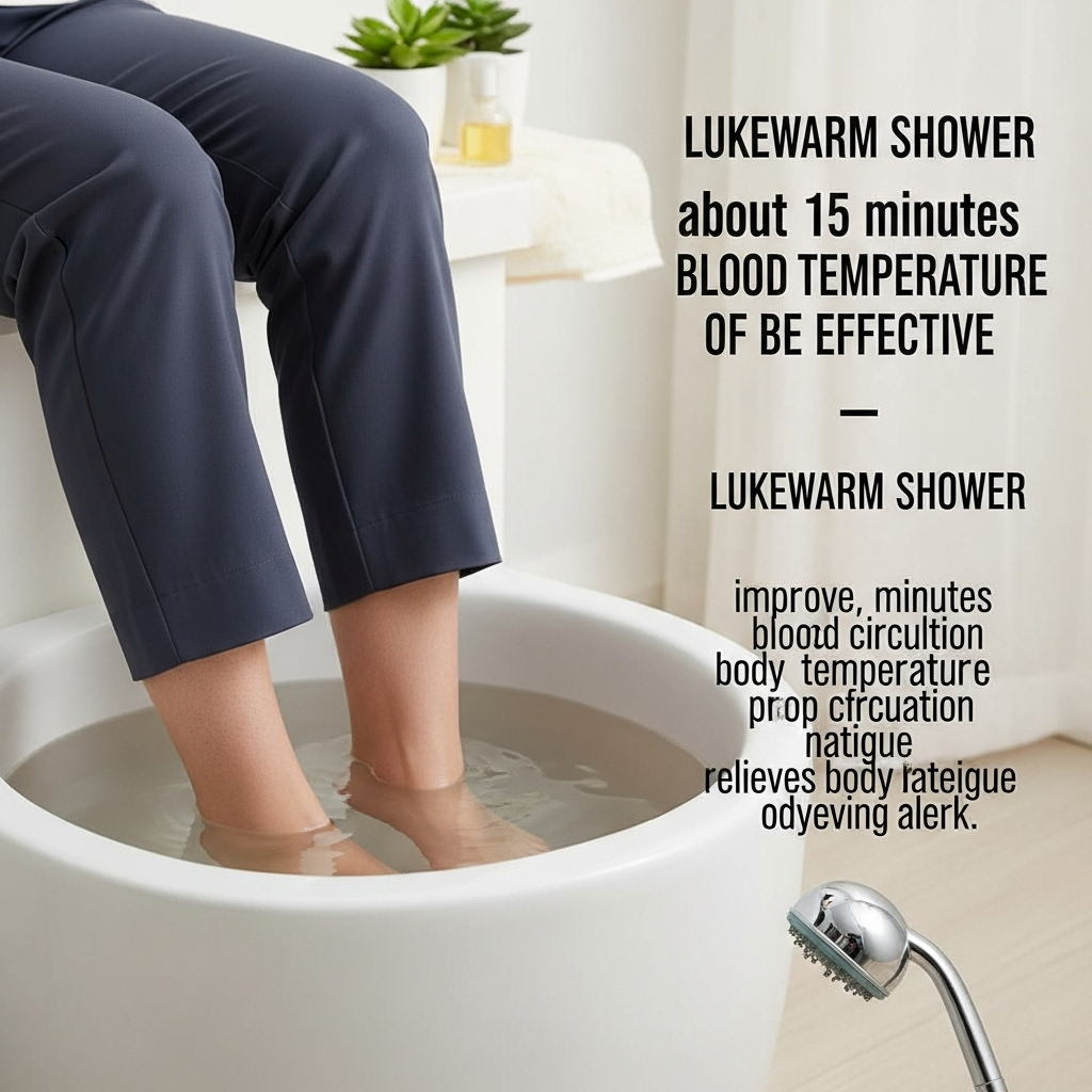 간단한 족욕이나 미지근한 샤워도 효과적