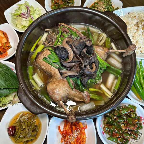 생생정보 고수의 부엌 능이오리백숙 음식점