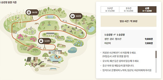 화담숲 모니레일