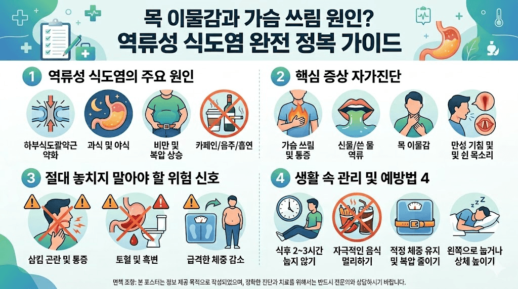 역류성 식도염의 원인과 관리법