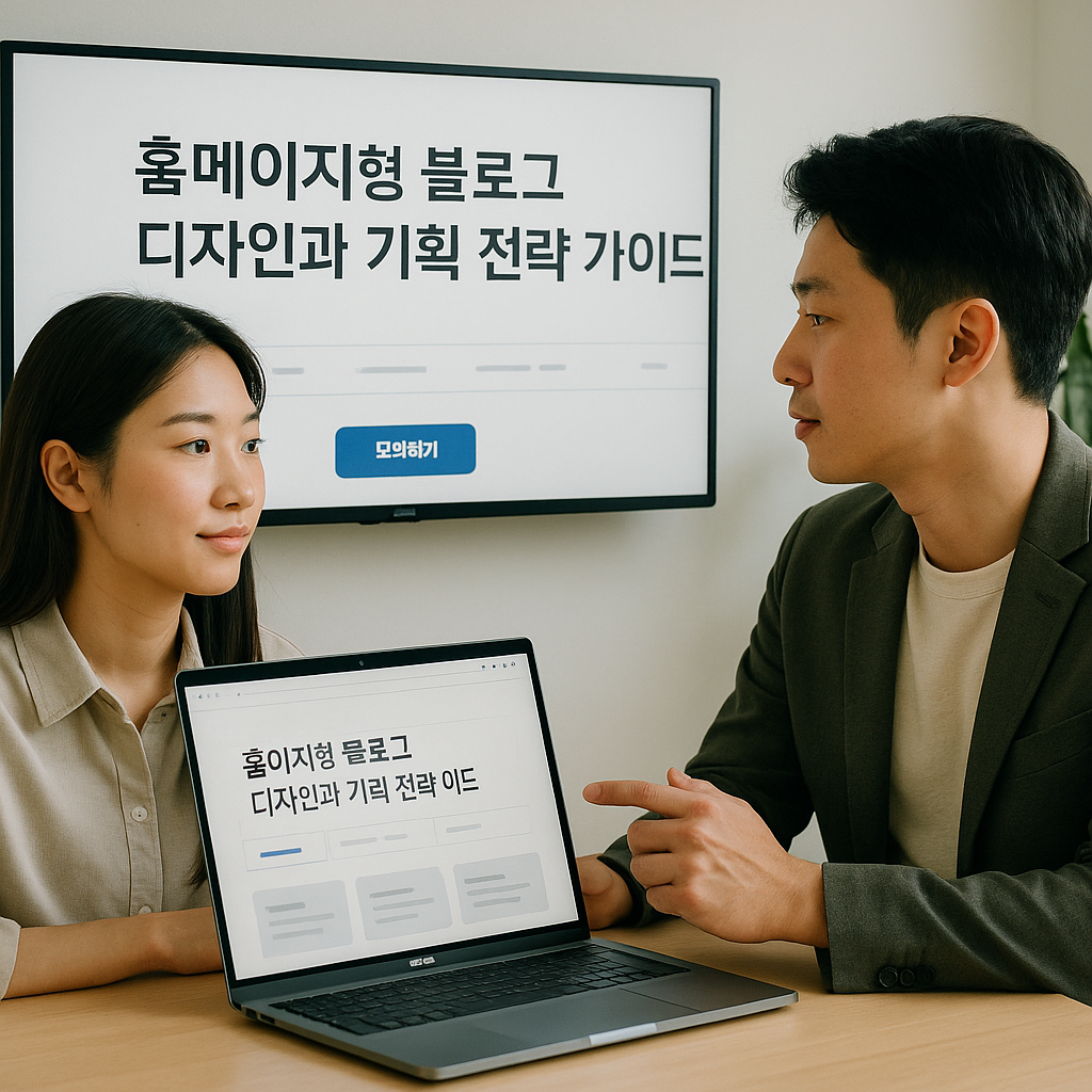 홈페이지형 블로그 디자인과 기획 전략 가이드