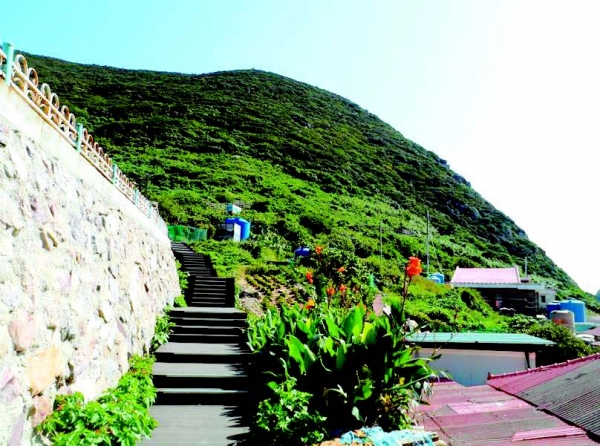 홍도 깃대봉 등산지도 최단코스