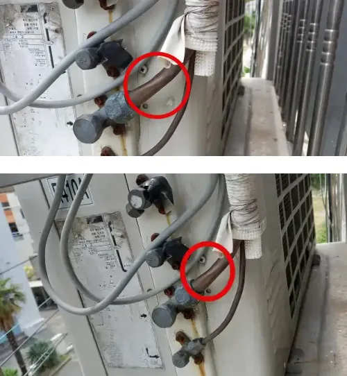 이전 설치 후 연결 불량 의심되는 부분