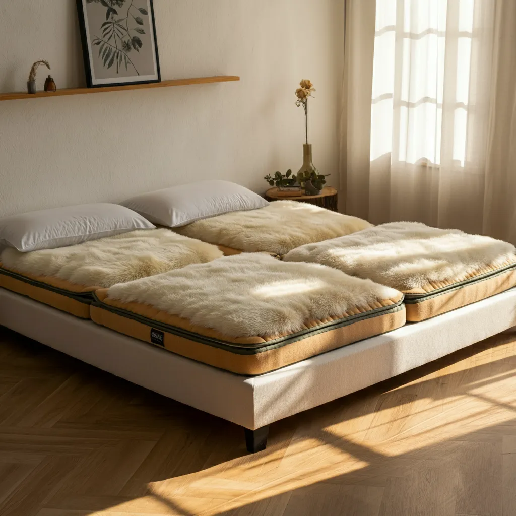 퀸사이즈 침대-대낮