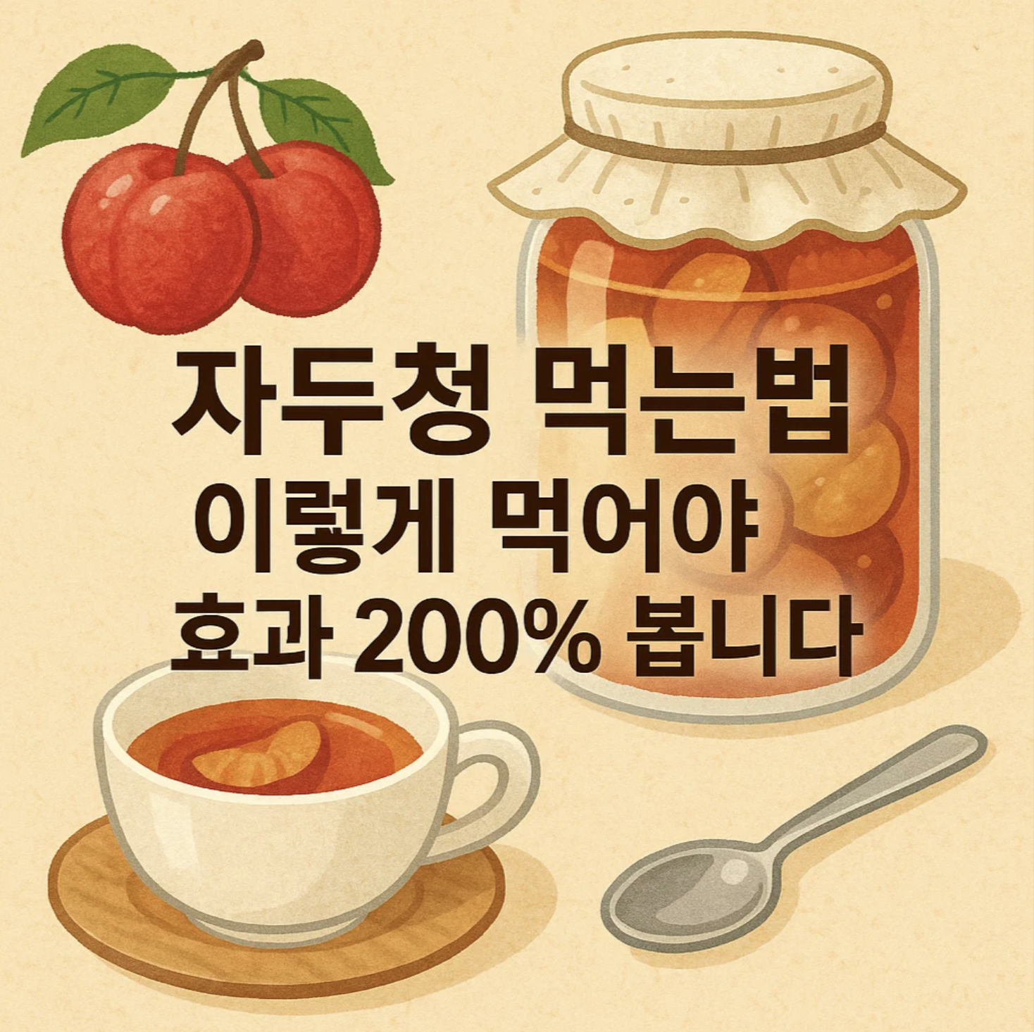 자두청 먹는법, 이렇게 먹어야 효과 200% 봅니다