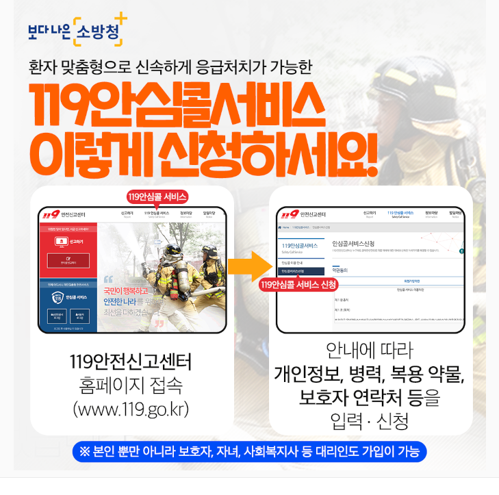 안심콜 신청방법