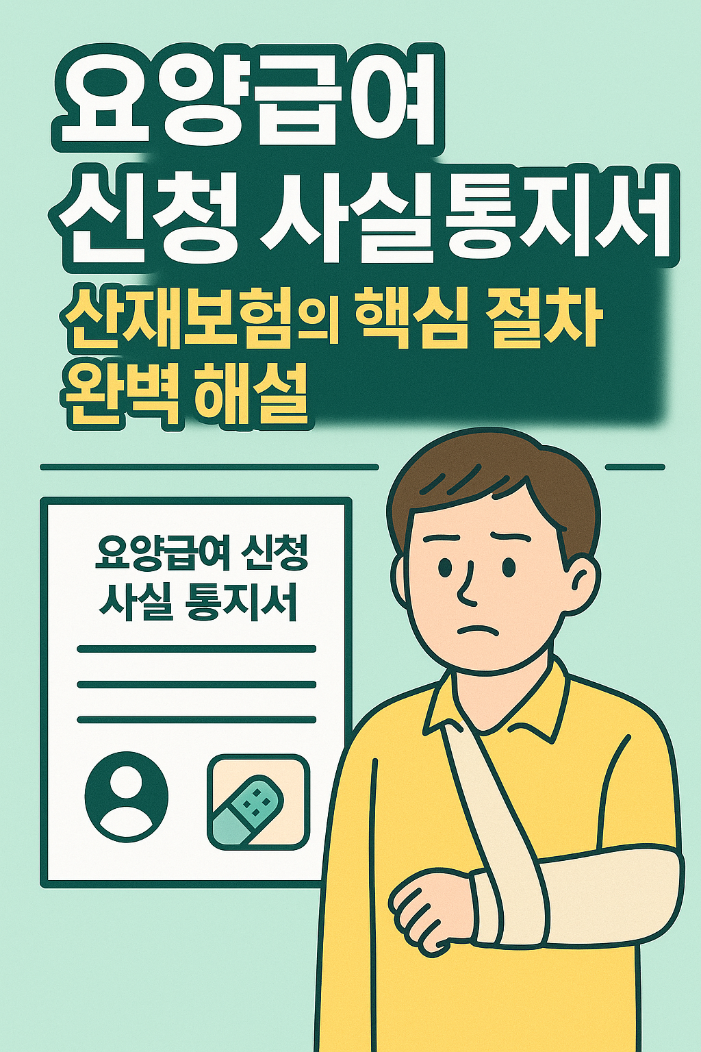 요양급여 신청 사실 통지서 산재보험의 핵심 절차 완벽 해설 사진