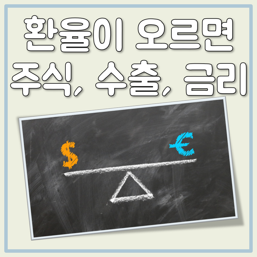 환율이 오르면 주식, 수출, 금리는 어떤 영향을 받을까? 대표 이미지