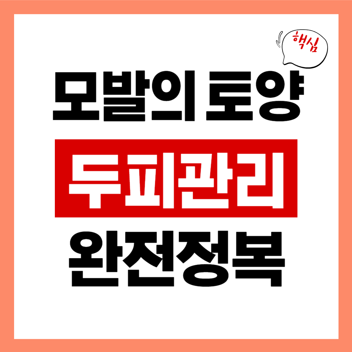 두피관리 방법 알아보기