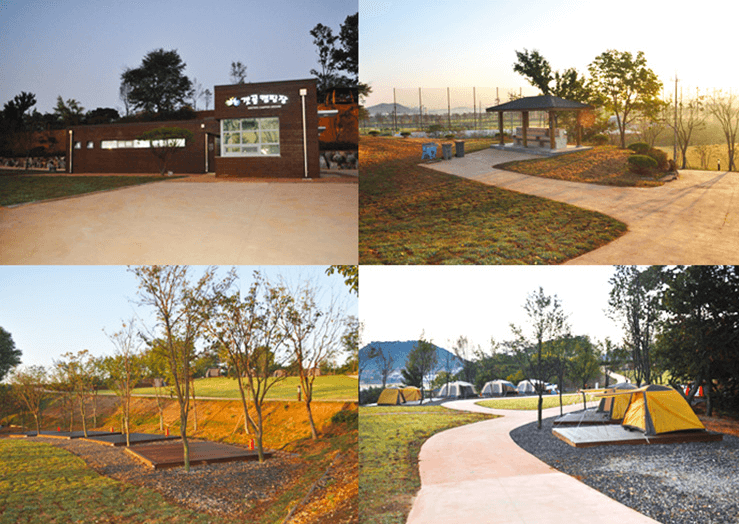 갯골생태공원 캠핑장 모습