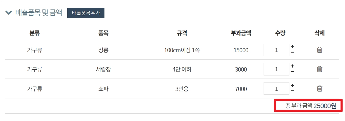 대형폐기물 스티커 가격