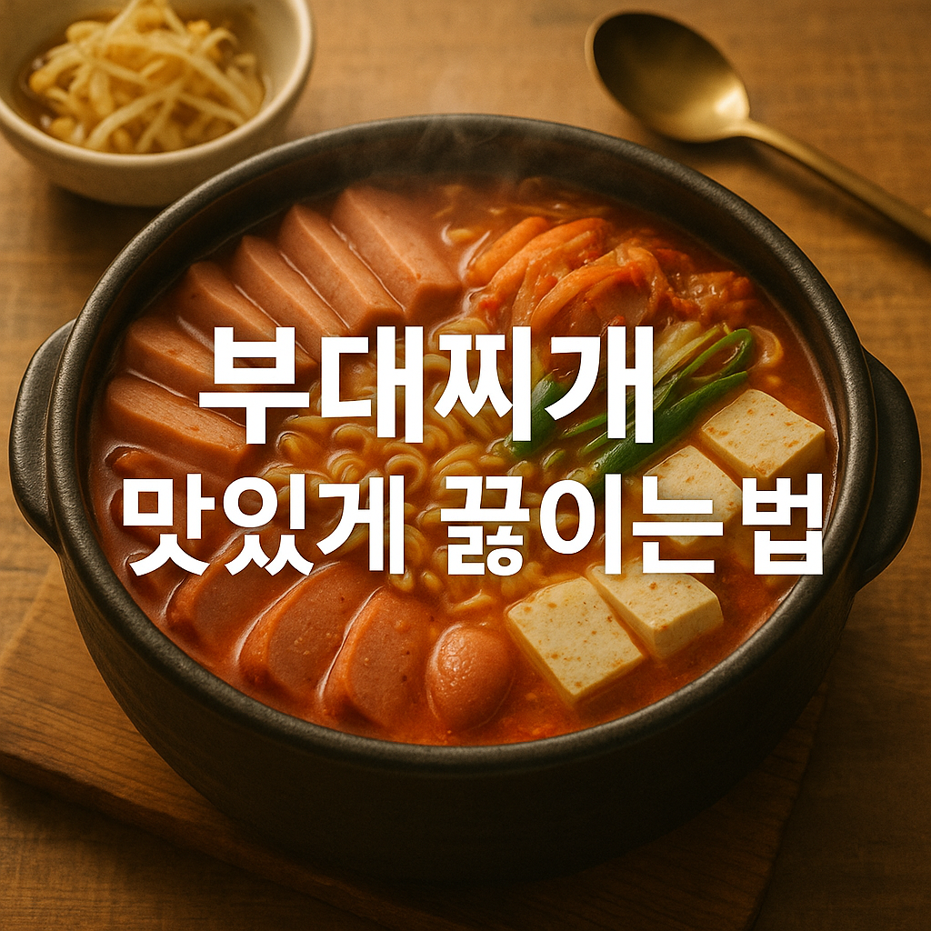 부대찌개 맛있게 끓이는법