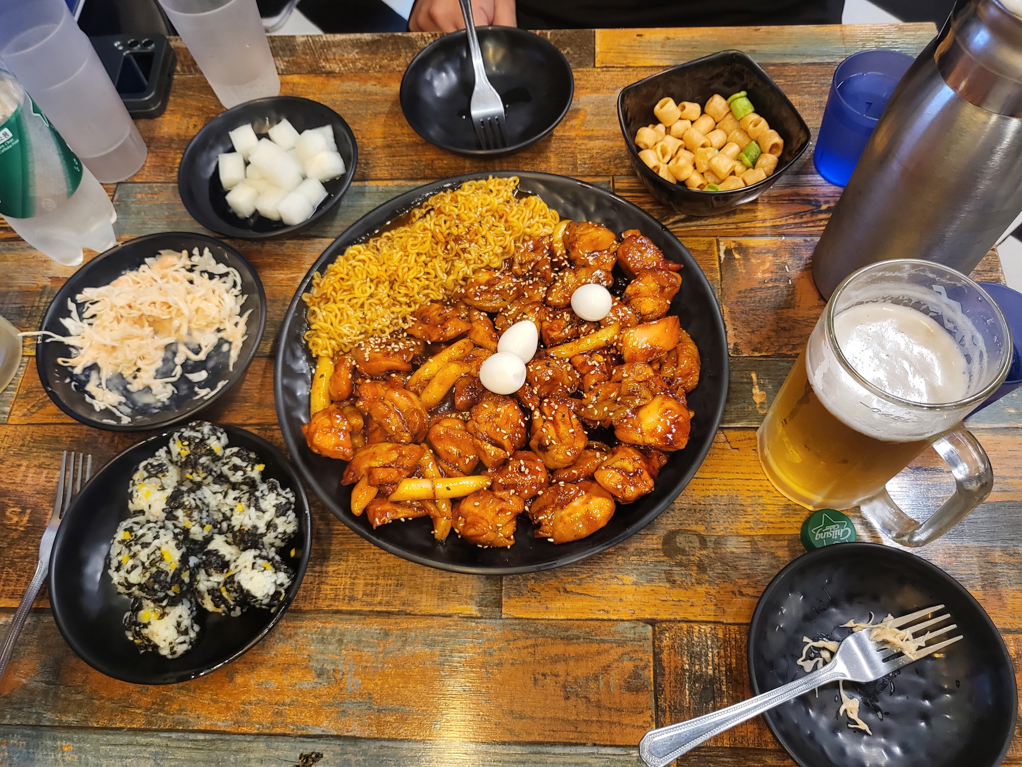 꼬꼬아찌 숫불치킨 - 항공샷