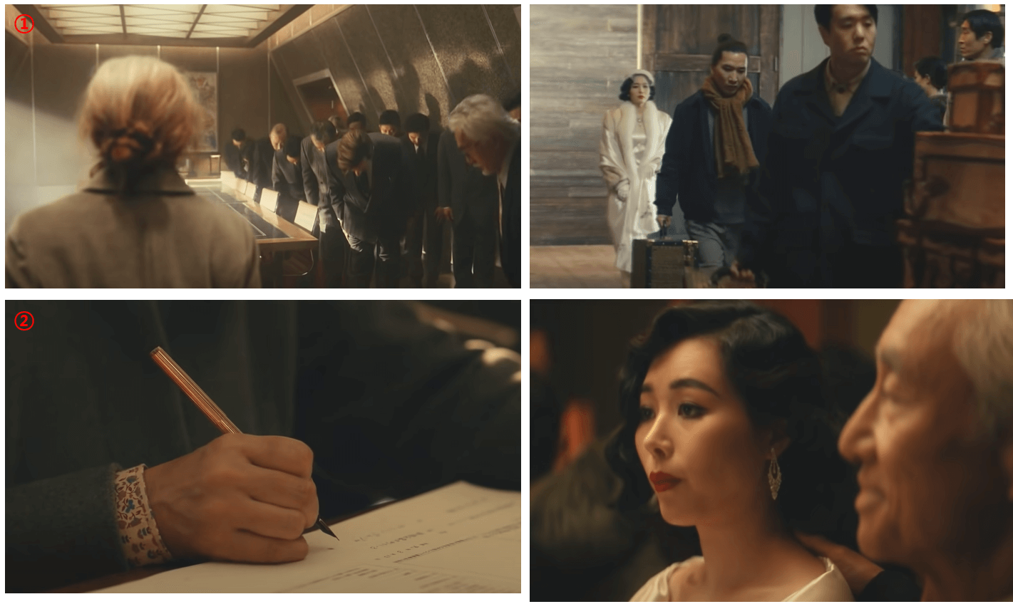 한금자 할머니와 가구 조선인 가수의 비교화면